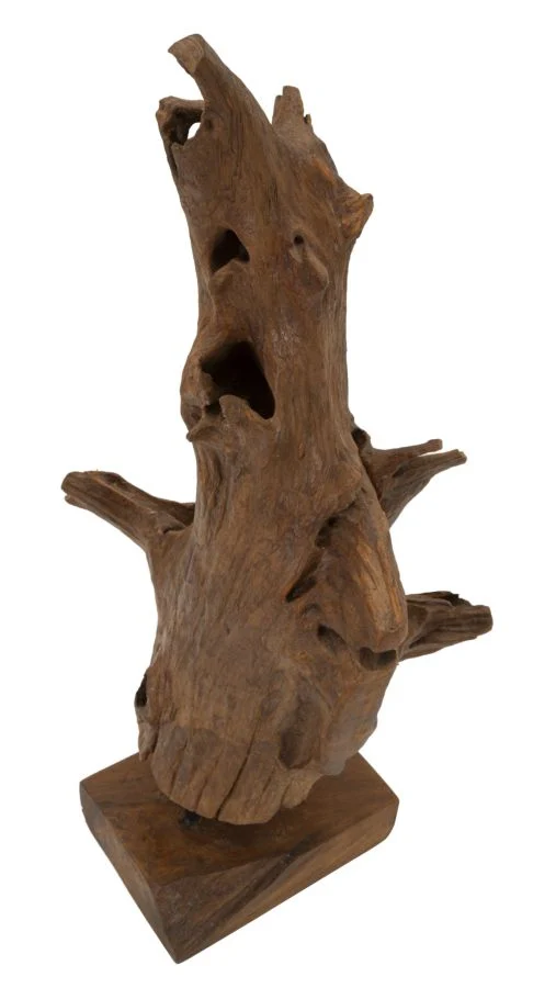 SCULTURA AKAR IN TEAK RICICLATO CM 23X27X64 (PEZZI UNICI - NON RIP. IN SERIE) - Image 3