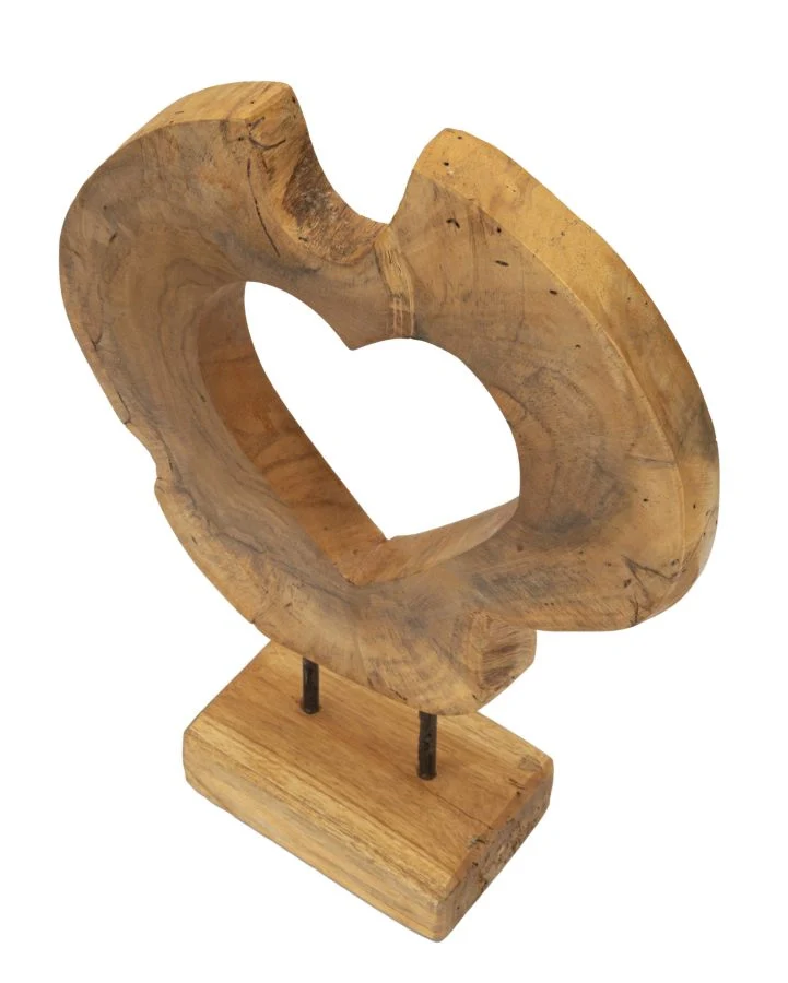 SCULTURA HASI IN TEAK RICICLATO CM 28X10X38 (PEZZI UNICI - NON RIP. IN SERIE) - Image 3