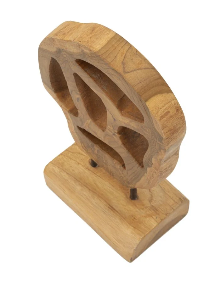 SCULTURA LUBANG IN TEAK RICICLATO CM 18X10X27 (PEZZI UNICI - NON RIP. IN SERIE) - Image 3