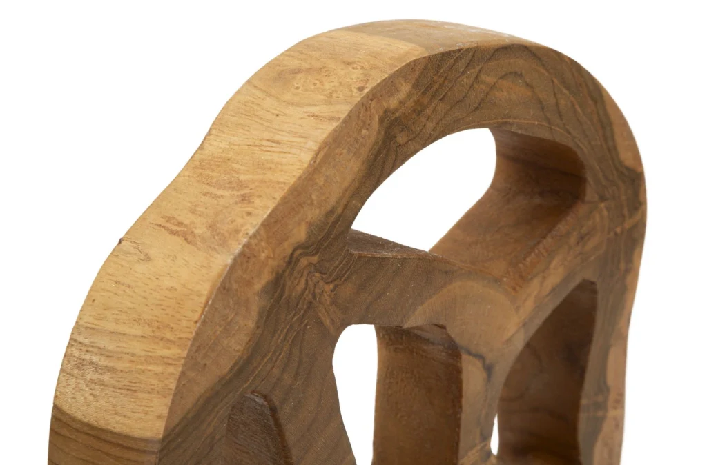SCULTURA LUBANG IN TEAK RICICLATO CM 18X10X27 (PEZZI UNICI - NON RIP. IN SERIE) - Image 4