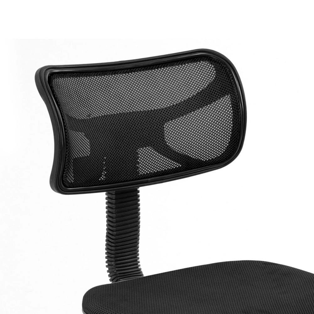 Sedia Girevole 5 Ruote Ufficio Cameretta Scrivania Schienale Ergonomico Nero - Image 5