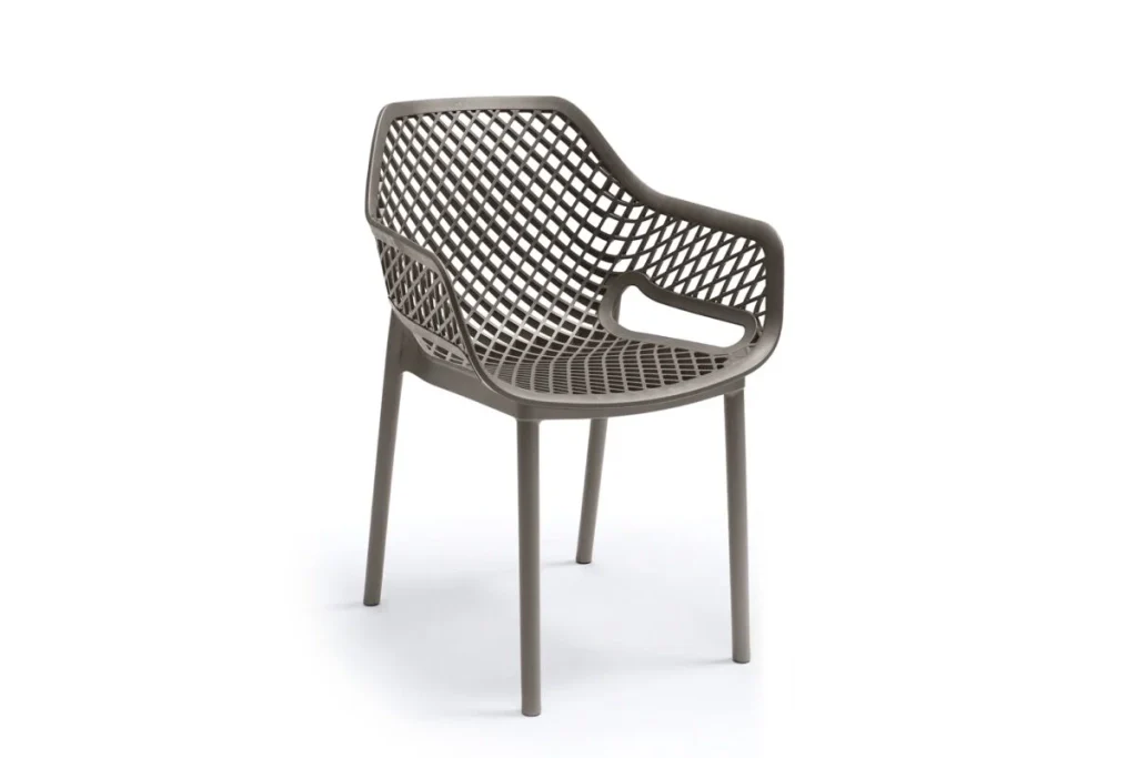 SEDIA IN POLIPROPILENE 'ARIA ARMCHAIR' taupe  - BICA