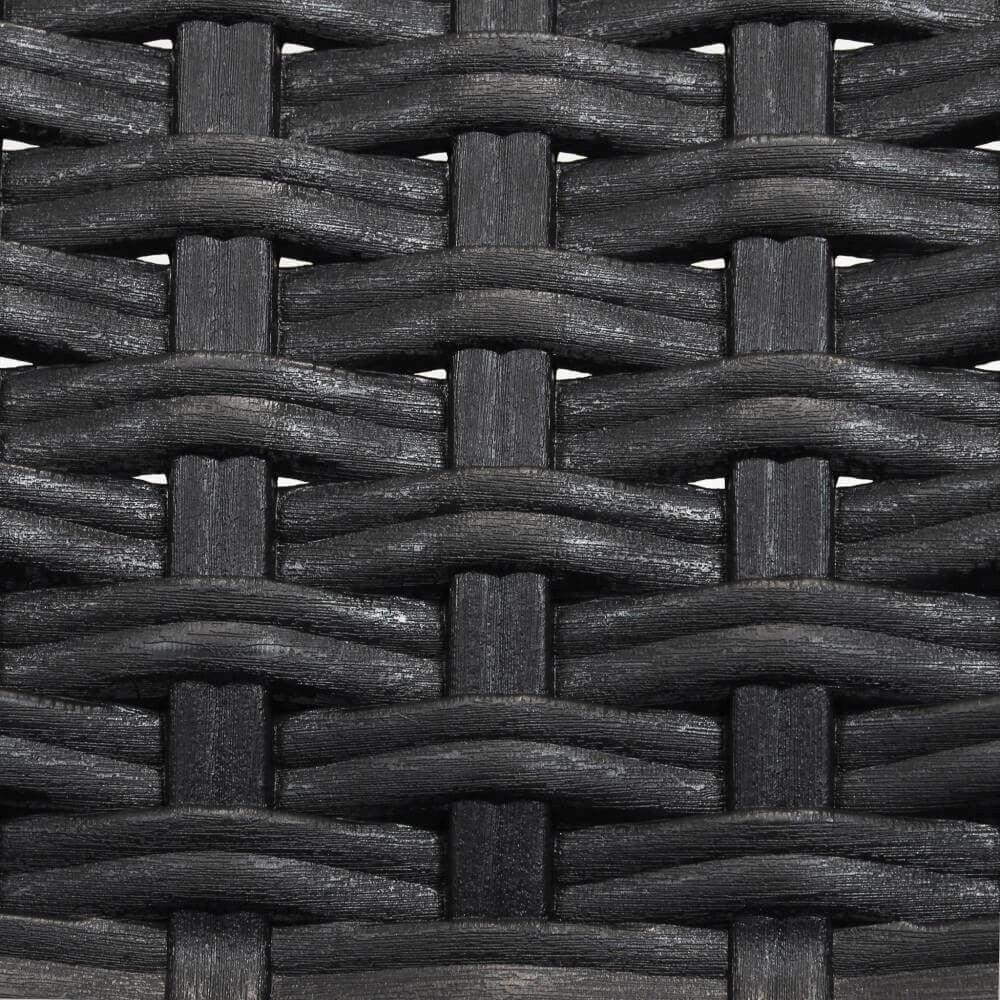 Sedia indiana 57x59x86 h cm in Wicker Antracite - Image 4