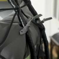 Sedia Sospesa da Giardino, Resistente alle Intemperie, Cuscino Incluso, 102 cm x 102 cm x 195 cm, Grigio Scuro - Image 4