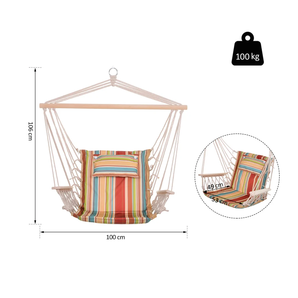 Sedile appoggiabile confortevole con cuscino Telaio solido Carico 100kg Interno esterno multicolore - Image 3