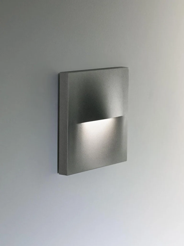 SEGNA PASSO QUADRO 'OPEN' colore grafite - 3 watt - SOVIL - Image 4