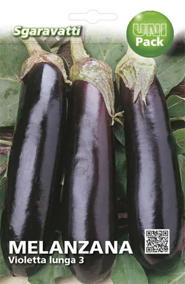 SEMI PER ORTAGGI E VEGETALI melanzana violetta lunga- 20 pezzi  - SGARAVATTI - Image 2