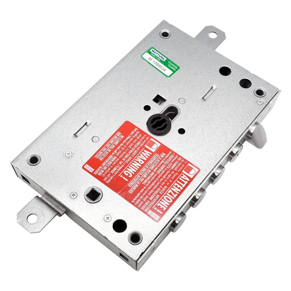 SERRATURA A LEVE PER PORTE BLINDATE 'SERIE 82' E 63 - 4 cat. / int.28 mm c/sist.antimanipolazione  - MOTTURA