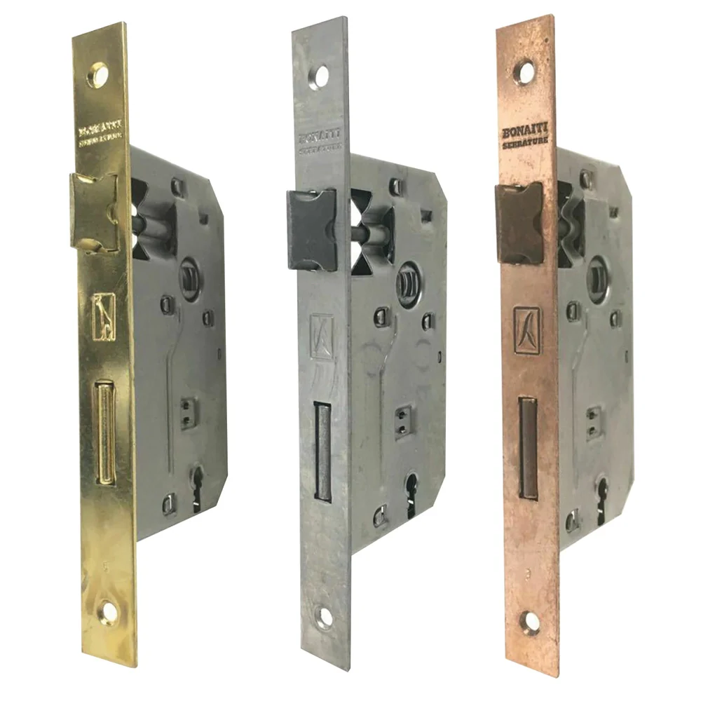 SERRATURA 'PATENT' B.Q. bronzato verniciato E 30  - BONAITI