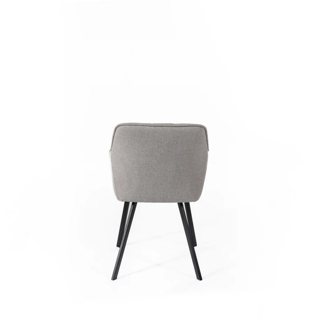 Set 4 Sedie 60x55xH79 cm in Tessuto Elsa Grigio Chiaro - Image 6
