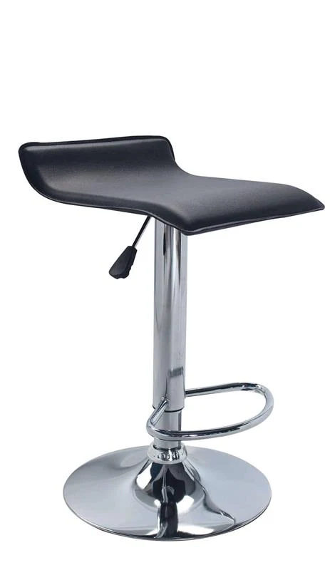 SET 2 SGABELLI DA BAR JAKE IN METALLO E PVC DI COLORE ANTRACITE - Image 2