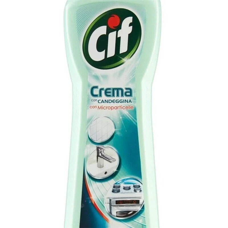 SET 4 CIF CREMA ATTIVA CON MICROPARTICELLE E CANDEGGINA IN FORMATO DA 500 ML - Image 2