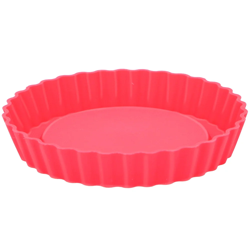 Set 4 Forme di Silicone per Dolci e Torte Salate 12,4 x 2,2 cm Rosa e Rosso - Image 2