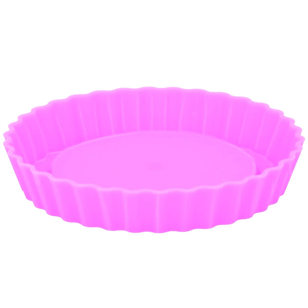 Set 4 Forme di Silicone per Dolci e Torte Salate 12,4 x 2,2 cm Rosa e Rosso - Image 3