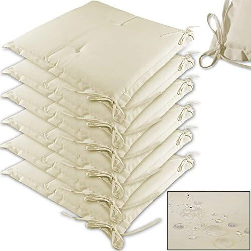Set Cuscini Boston 6 Pezzi Idrorepellenti Coprisedia per Giardino Esterno Interno Imbottiti Comfort - Image 4