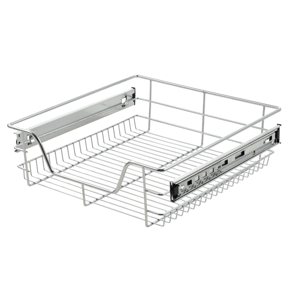 Set di 2 Cassetti Telescopici Estraibili a Rete con Guide in Acciaio 57x44x14 cm [en.casa] - Image 6
