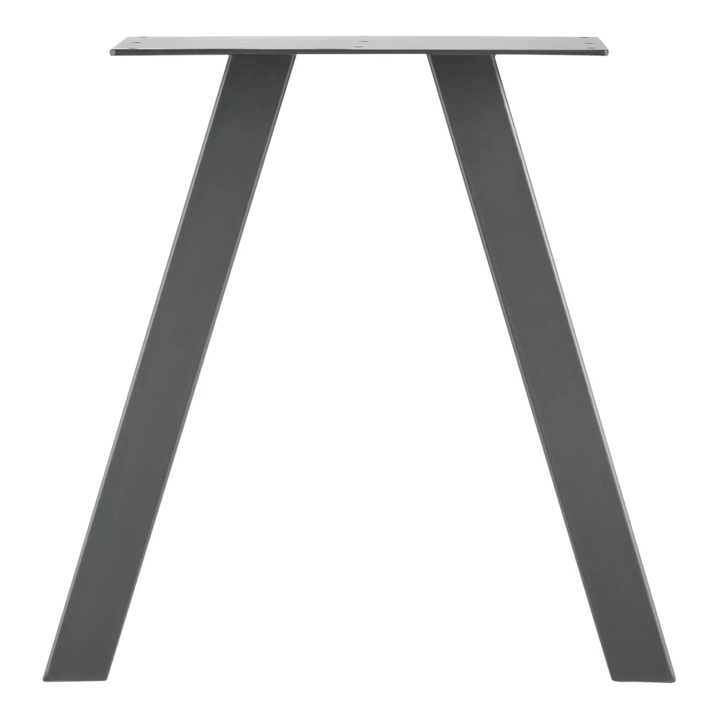 Set di 2 Gambe in Acciaio per Mobili Fai da Te - Altezza 40 cm - incl. Feltrini - Grigio [en.casa] - Image 2