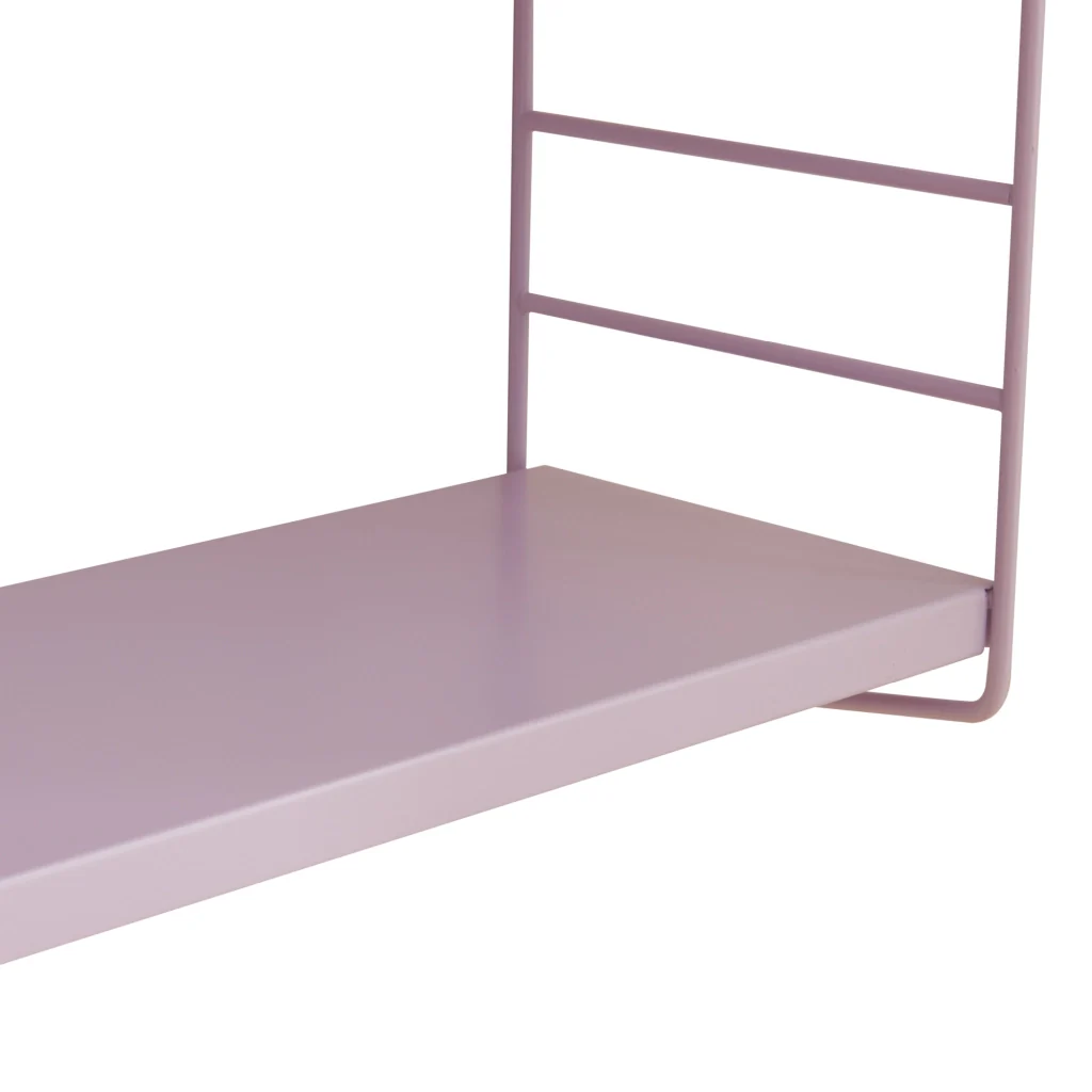 Set di 2 Scaffali da Parete Strängnäs a 3 Ripiani Regolabili  50 x 60 x 15 cm Acciaio Lilla [en.casa] - Image 7