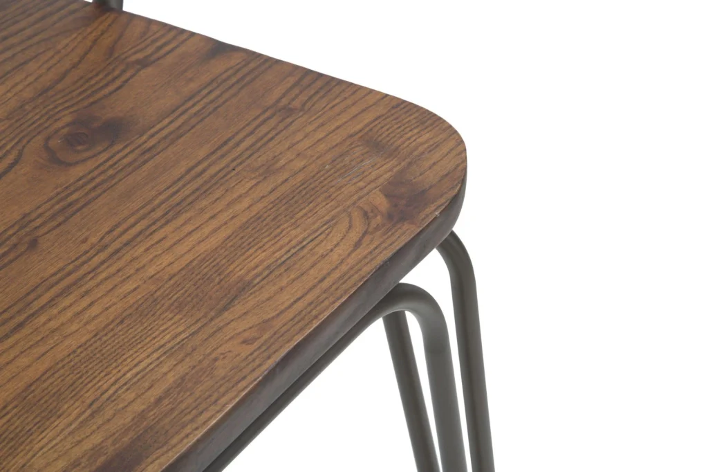 Coppia di Sedie bar, metallo e legno 54x45x102cm Herlem - Image 6