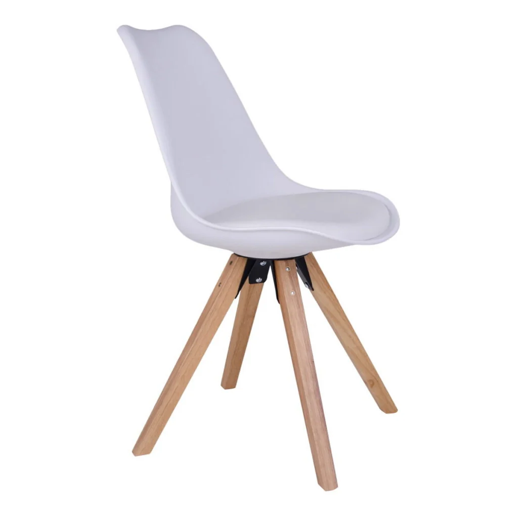 Set di 2 Sedie Bergen, Bianco, Similpelle, 55x48x86 cm - Image 2