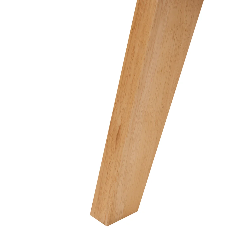 Set di 2 sedie da pranzo marrone chiaro e tortora con rivestimento bouclé e struttura in legno di gomma per sala da pranzo e cucina in stile retrò - Image 8