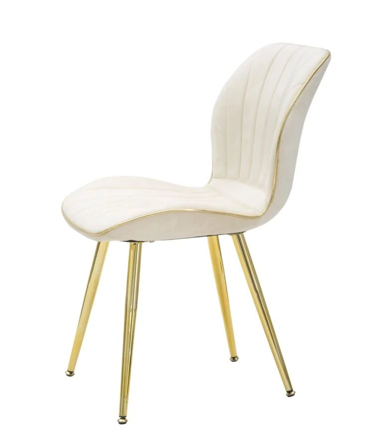 SEDIA PARIS SPACE CREMA /GOLD SET 2 PZ CM 46X58X77 - Image 3