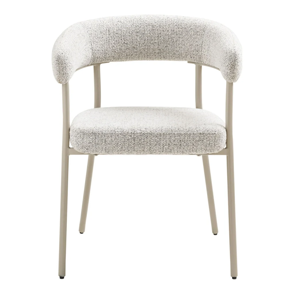 Set di 2 Sedie Trivio, Beige, Tessuto, 56x57,5x77 cm - Image 2