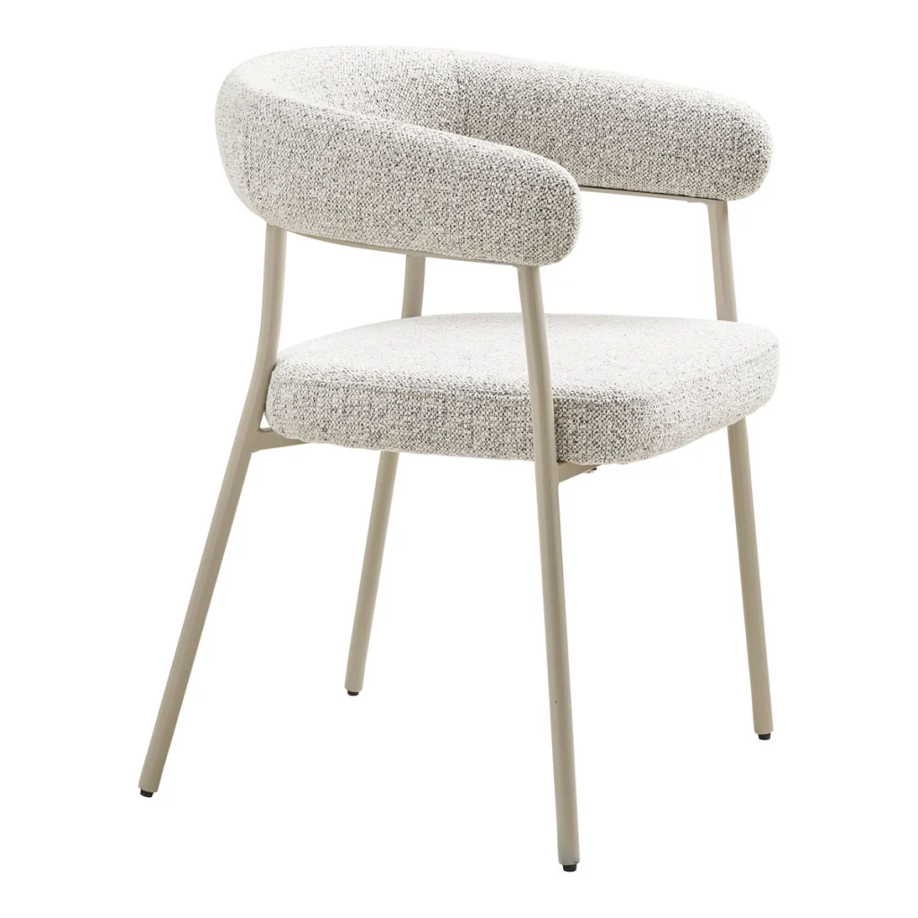 Set di 2 Sedie Trivio, Beige, Tessuto, 56x57,5x77 cm - Image 3