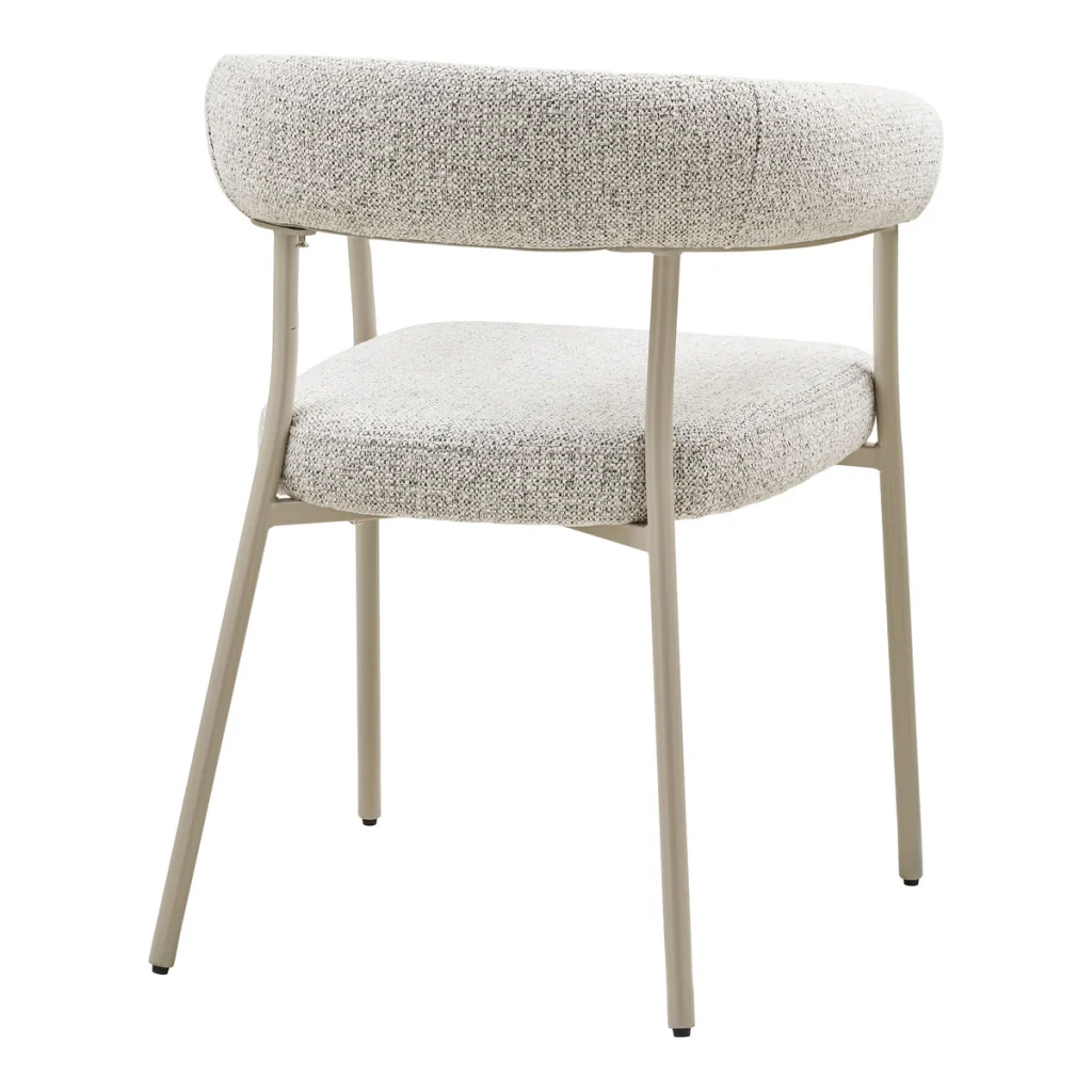 Set di 2 Sedie Trivio, Beige, Tessuto, 56x57,5x77 cm - Image 4