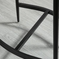 Set di 2 Sgabelli da Bar, con Sedili Imbottiti e Telaio in Acciaio, Capacità di Carico 120 kg, Grigio - Image 5