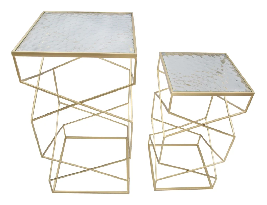 P/TELEFONO GLASSY COPPIA CM 50X50X100-40X40X80 - Image 2