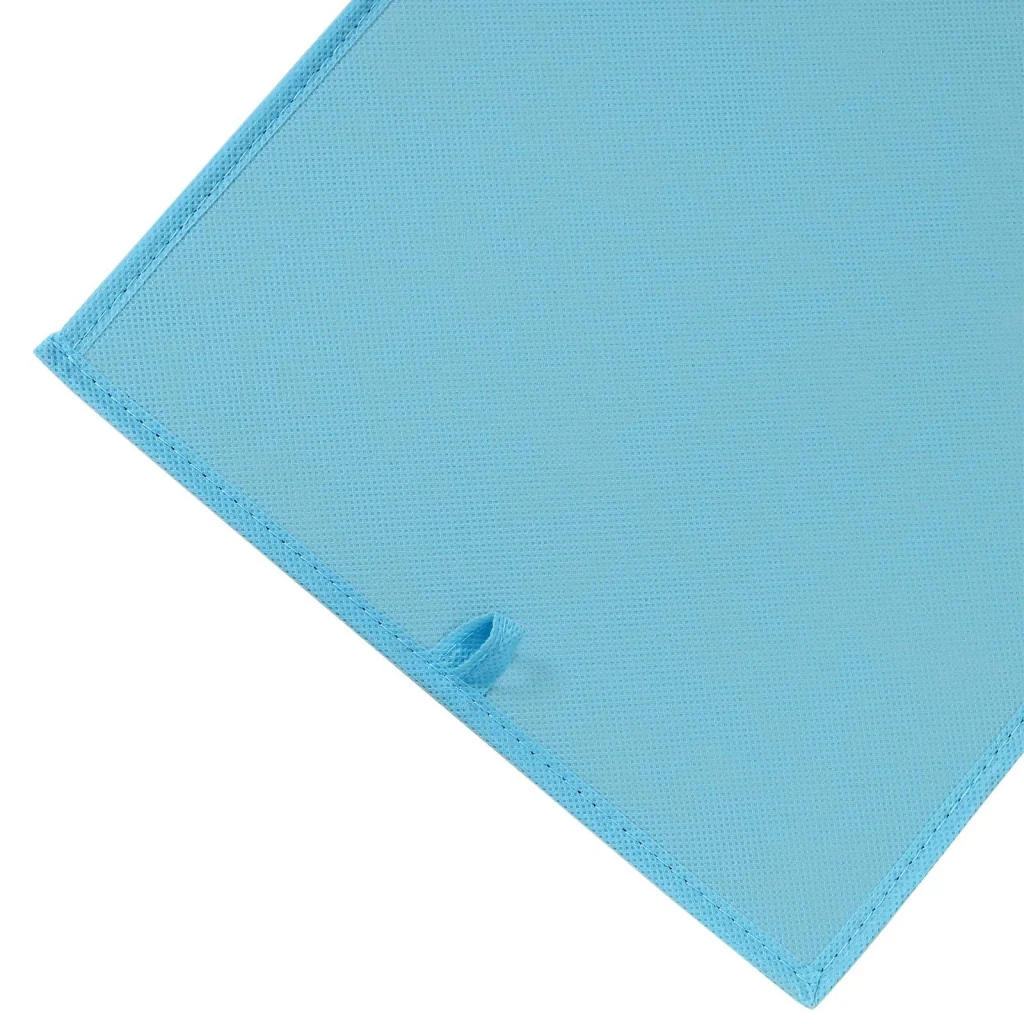Set di 3 contenitori portaoggetti per giocattoli a cubo pieghevoli con manici per la cameretta dei bambini, sala giochi 30 x 30 x 30 cm, tema spaziale blu verde e rosa 12_0002274 - Image 3