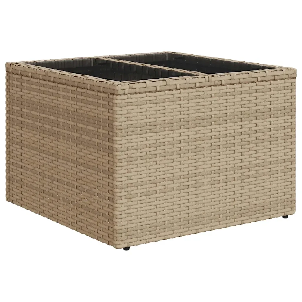 Set Divano da Giardino 9 pcs Beige e grigio chiaro polyrattan - Image 6