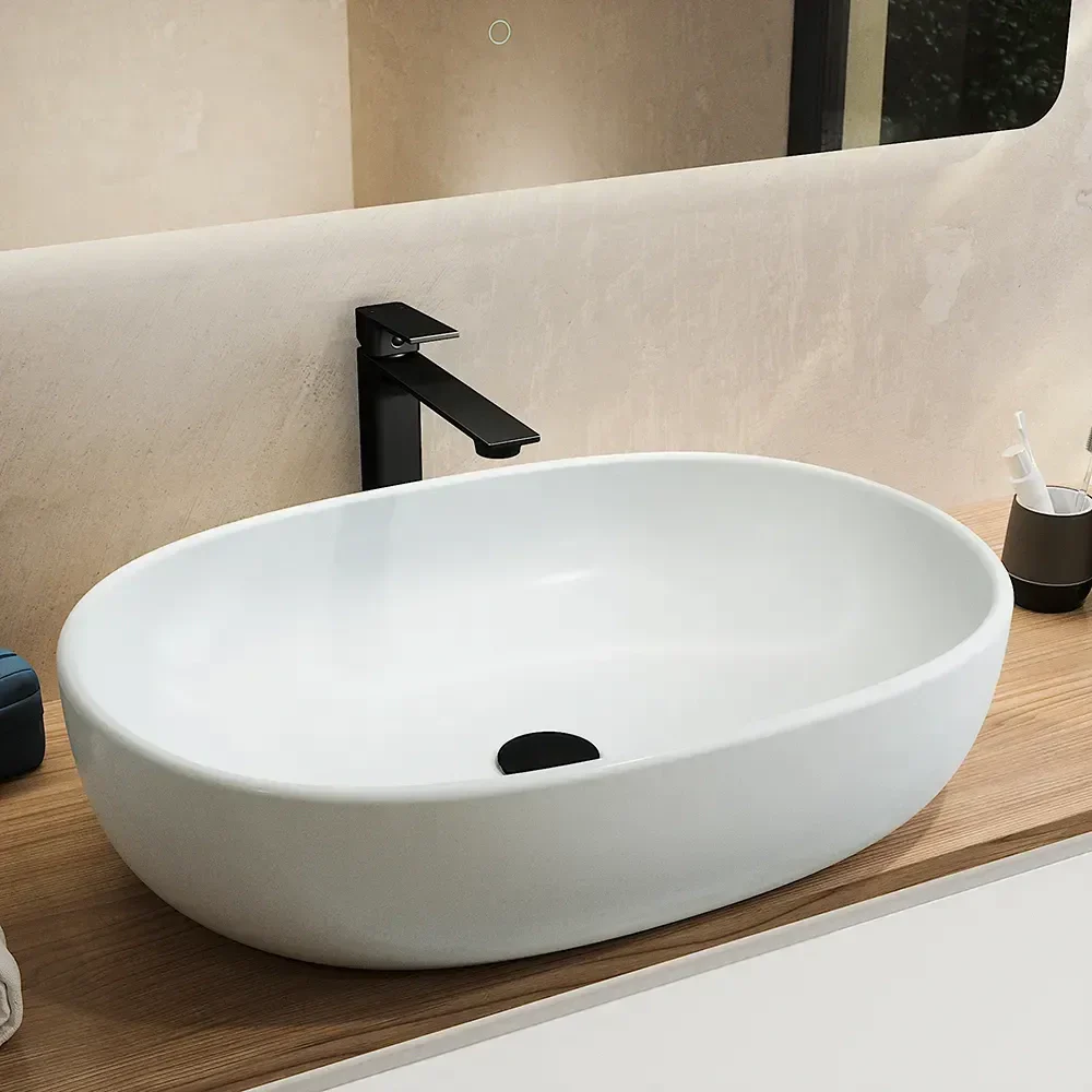 Set miscelatori: lavabo alto bidet senza scarico e incasso doccia c/deviatore nero opaco | Ingrid - Image 2