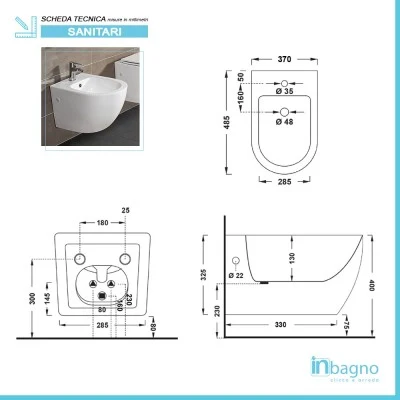 Set sanitari sospesi salvaspazio Rimless Serie Tokyo con copriwc rallentato - Image 4