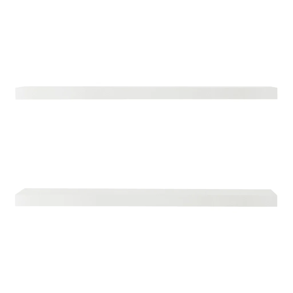 Set Stranda 2 Mensole da Muro 80x20x4 cm Bianco [en.casa] - Image 5