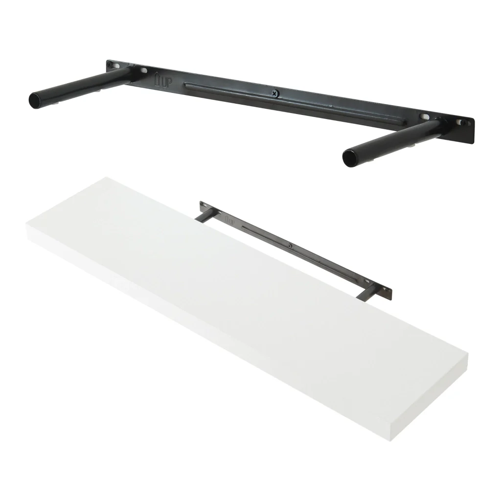 Set Stranda 2 Mensole da Muro 80x20x4 cm Bianco [en.casa] - Image 6