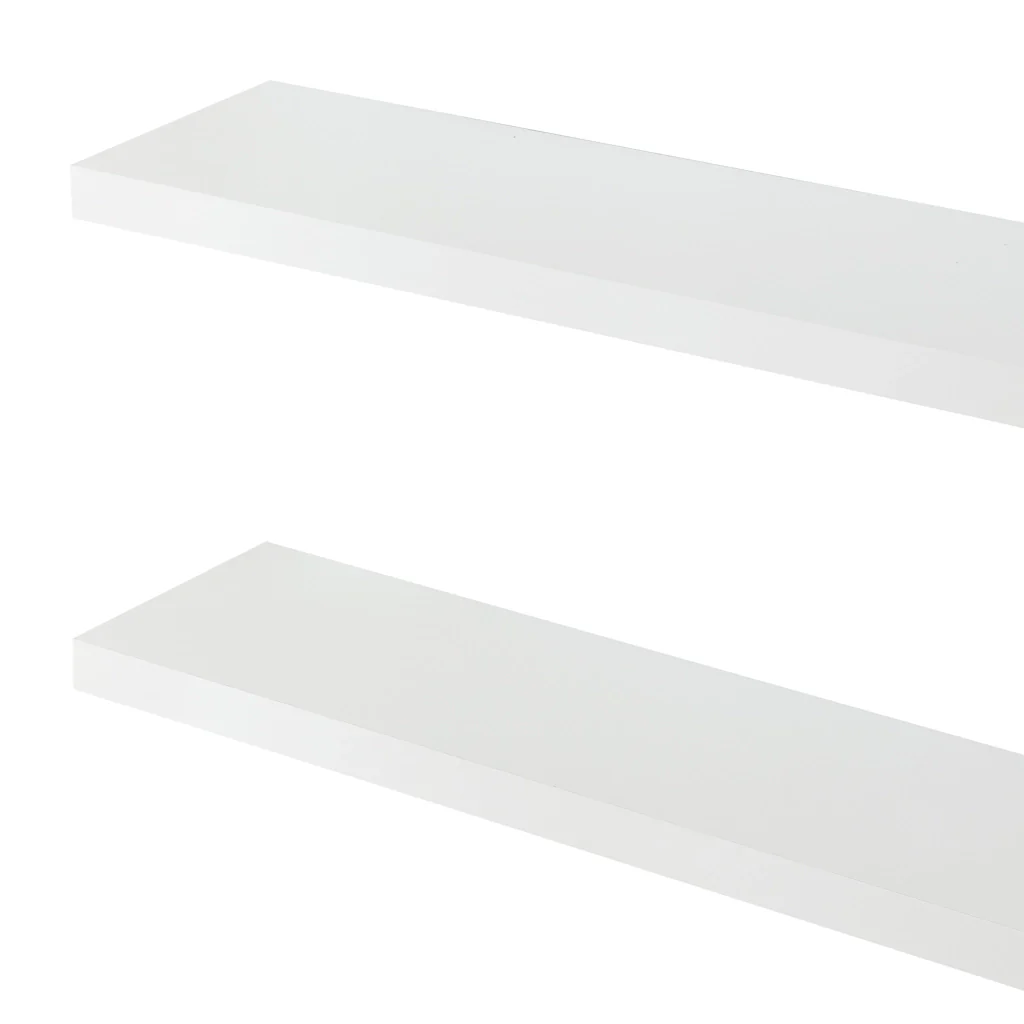 Set Stranda 2 Mensole da Muro 80x20x4 cm Bianco [en.casa] - Image 7