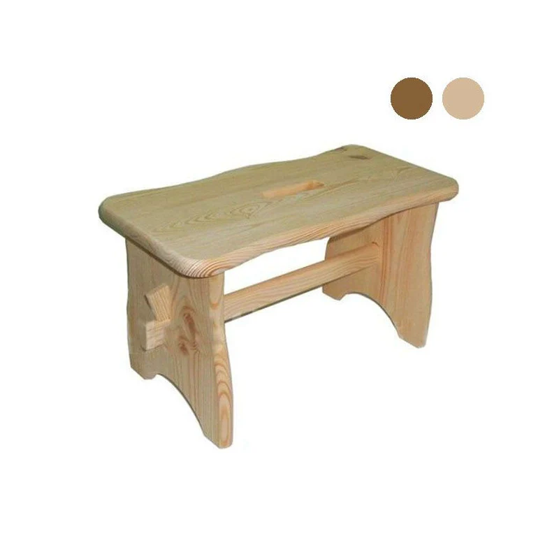 Sgabello Abete Maxi Scuro Cm 19X39 H 21 - Image 2