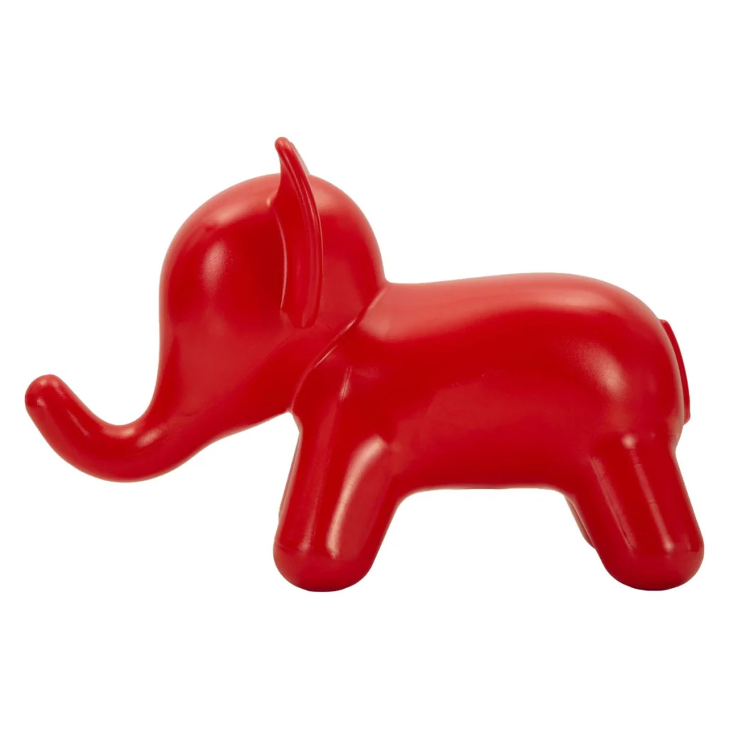 Sgabello Basso Elefante 2, Rosso, Plastica, 86x46x56 cm - Image 3