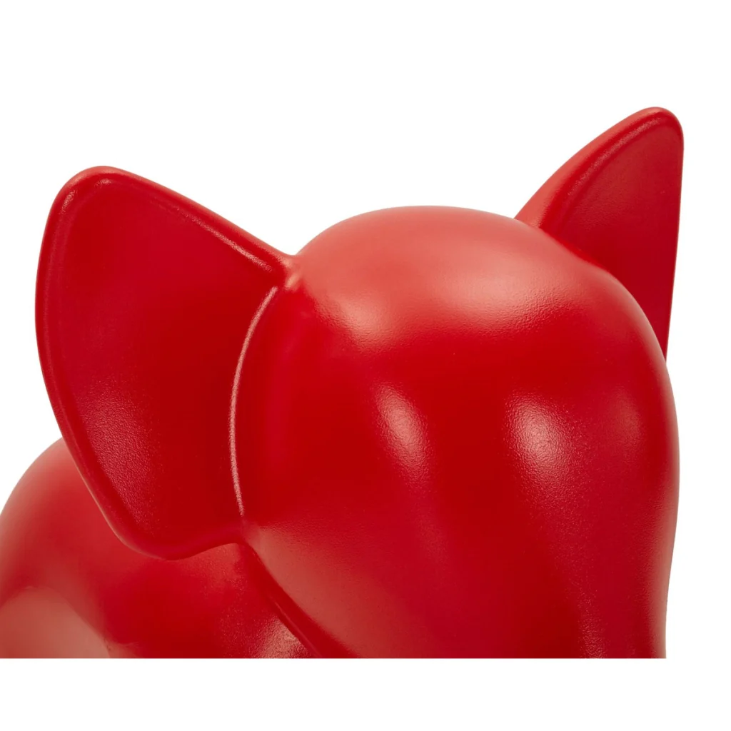 Sgabello Basso Elefante 2, Rosso, Plastica, 86x46x56 cm - Image 5