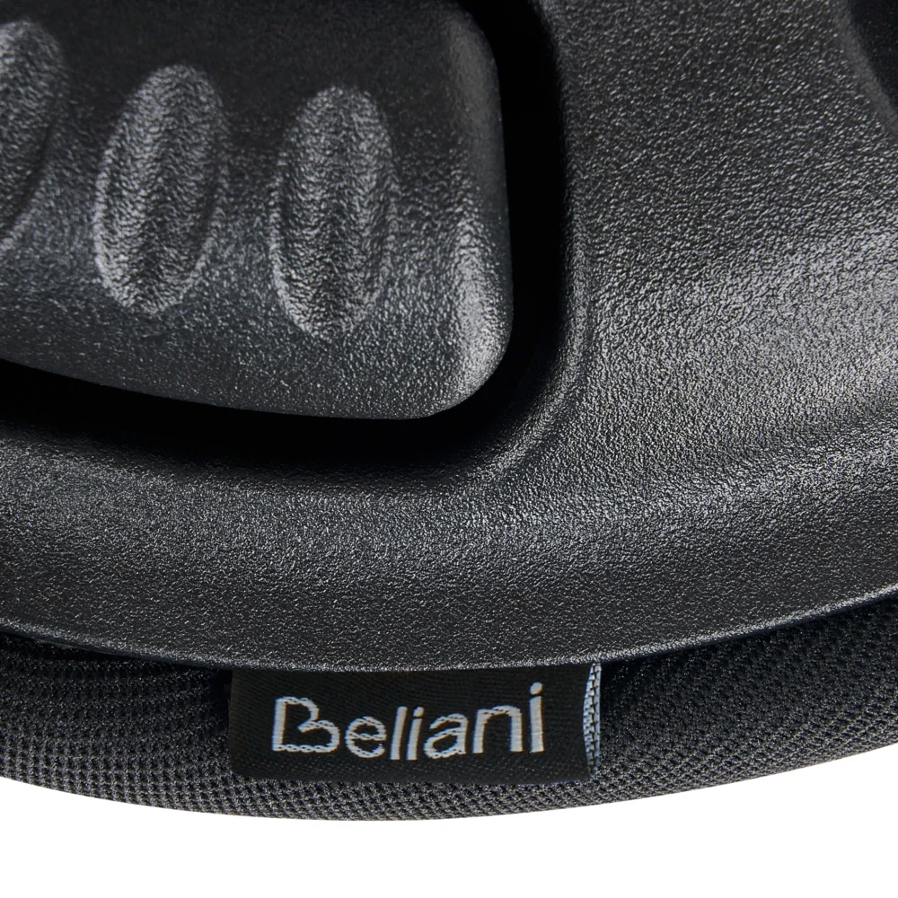 Sgabello in tessuto nero con struttura in metallo ad altezza regolabile mobili da ufficio - Image 7