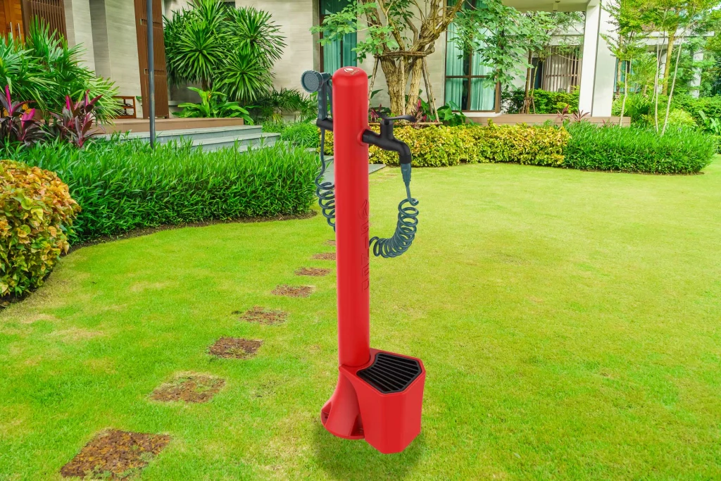Sined Acqua Pro Fontanella Da Giardino e Secchiello Con Capacita 5 l In Polietilene Rosso