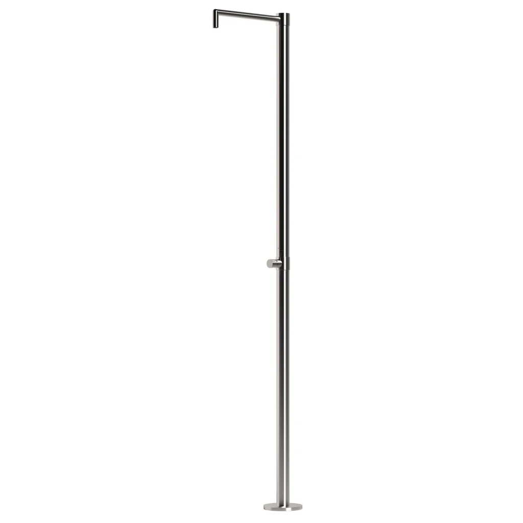 SINED Doccia Inox Satinato 316L Monocolo con Temporizzatore per Acqua Fredda e Soffione Antivandalo Ideale per Spazi Comunitari e Resistente alla Corrosione Modello DOCCIA INOX MONOCOLO - Image 2