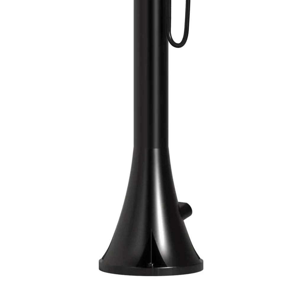 SINED Doccia Luna D Nera In Acciaio Inox 316l Con Doccino Flessibile Con Doppio Ingressi Per Acqua Calda e Fredda laterale o dal basso Due modalita Ideale Per Installazioni Esterne - Image 4