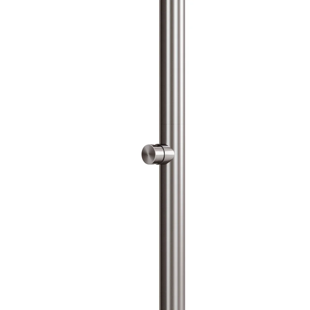 Sined Doccia Inox Luna Tmp Inox Doccia In Acciaio Inox Doppio Attacco Acqua Fredda Laterale o Inferiore Doccia Acqua Fredda Temporizzata Con Soffione e Miscelatore Tondo Inox - Image 3