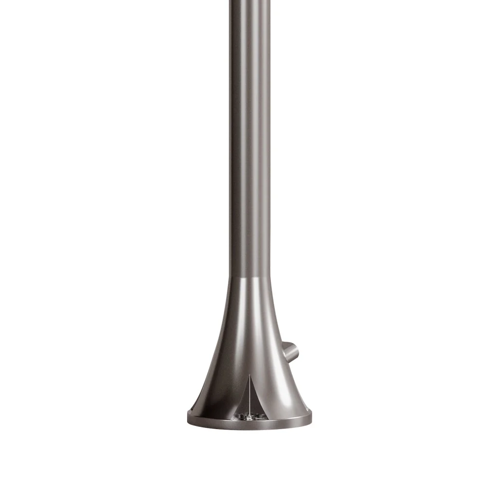 Sined Doccia Inox Luna Tmp Inox Doccia In Acciaio Inox Doppio Attacco Acqua Fredda Laterale o Inferiore Doccia Acqua Fredda Temporizzata Con Soffione e Miscelatore Tondo Inox - Image 4