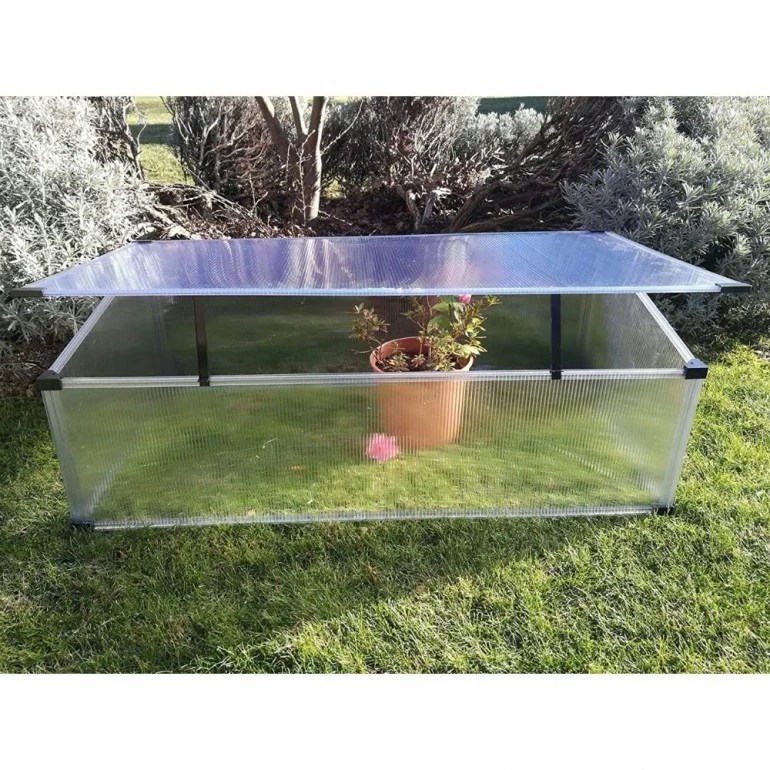 Slide and Grow "2squared" Serretta da giardino in policarbonato alveolare spessore 4mm Lunghezza: 97 x 57 cm x 28/37h cm - Image 3
