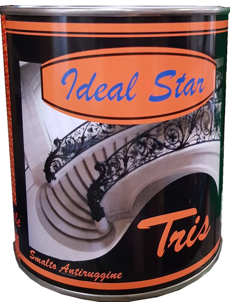 SMALTO ANTIRUGGINE 'TRIS' IDEAL STAR 0,750 lt - Giallo ocra - IDEAL STAR - Image 2