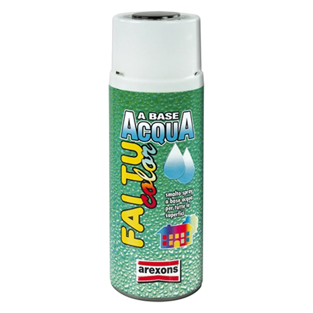 SMALTO SPRAY A BASE ACQUA ml. 400 - rosso fuoco lucido  - AREXONS